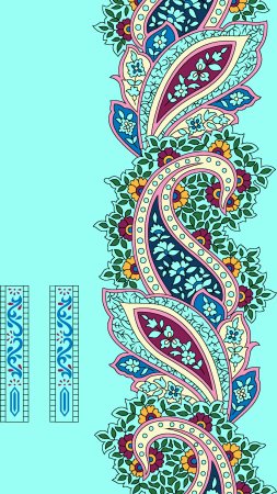 Paisley print design art скачать фон 1424 x 2532