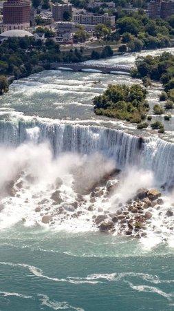 Вид на Ниагарский водопад