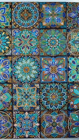 Плитка мандала скачать фон 1080 x 1920