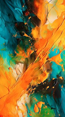Abstract painting скачать фон 1424 x 2532