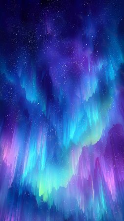 Северное сияние абстракция