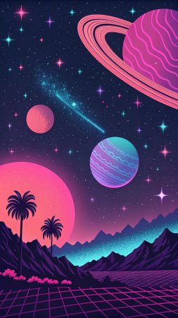 Retro synthwave