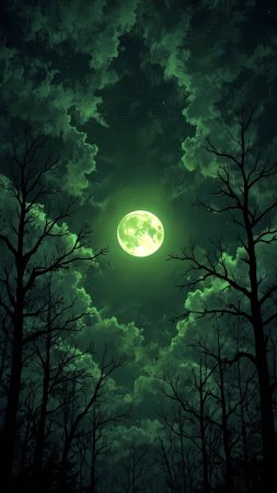 Green moon