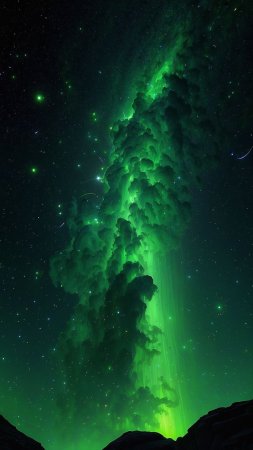 Aurora borealis northern lights