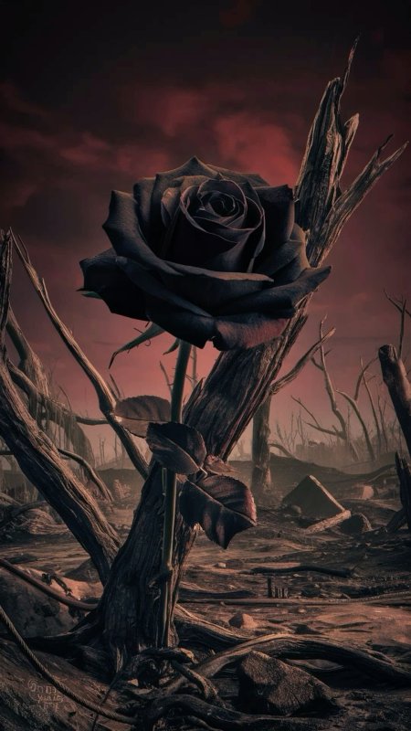 Rose with thorns