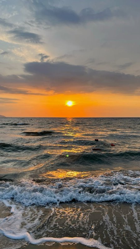 Море закат