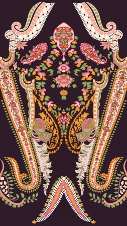 Пейсли узор скачать фон 1424 x 2532