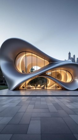 Futuristic architecture скачать фон 1080 x 1920