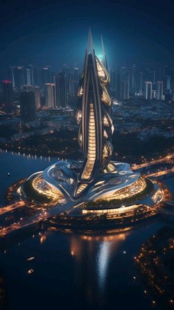 Kadus tower dubai zaha hadid architecture скачать фон 1080 x 1920