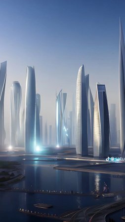 Future city скачать фон 1080 x 1920