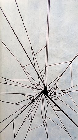 Cracked glass art