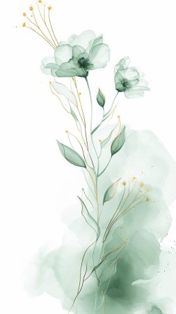 Акварельные цветы