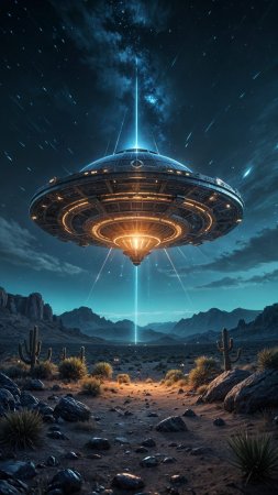 Космический корабль с инопланетянами