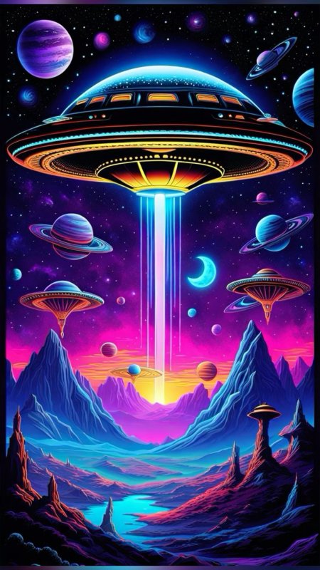 Фантастика в космосе рисунок