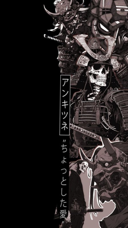 Samurai art скачать фон 1080 x 1920