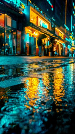 City street at night скачать фон 1080 x 1920