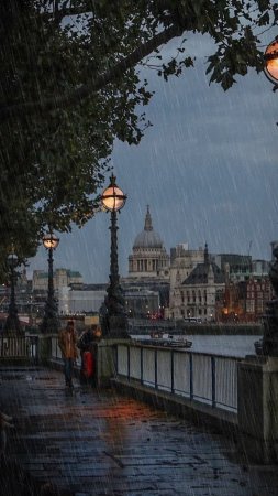 Дождь в лондоне эстетика скачать фон 720 x 1280