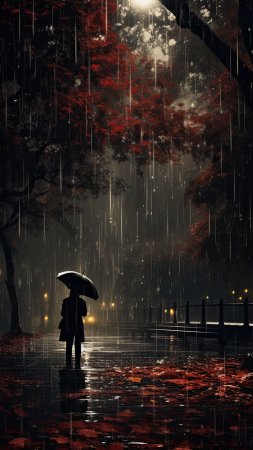 Арт дождь скачать фон 1424 x 2532