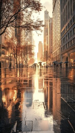 A city street скачать фон 720 x 1280