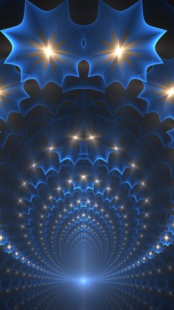 Фрактальная звезда скачать фон 720 x 1280
