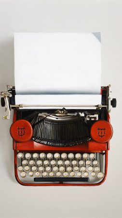 Vintage retro styled typewriter скачать фон 1424 x 2532