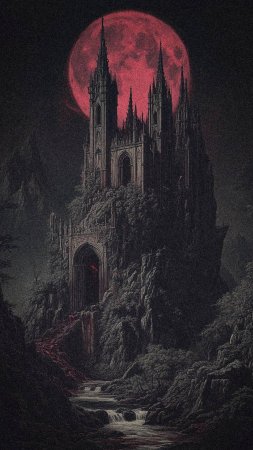 Готический замок скачать фон 1080 x 1920