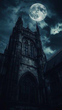 Gothic cathedral скачать фон 1080 x 1920