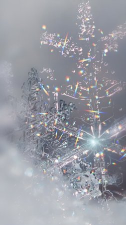 Зимняя абстракция скачать фон 1424 x 2532