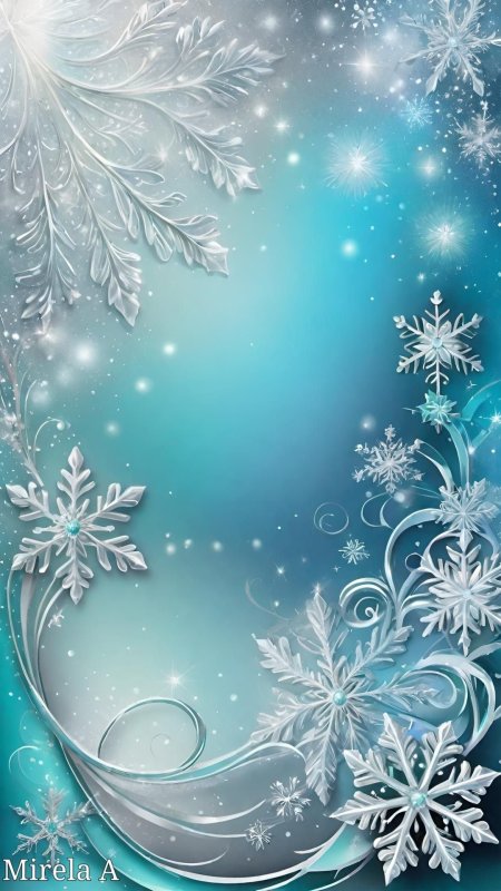 Фон со снежинками скачать фон 1080 x 1920