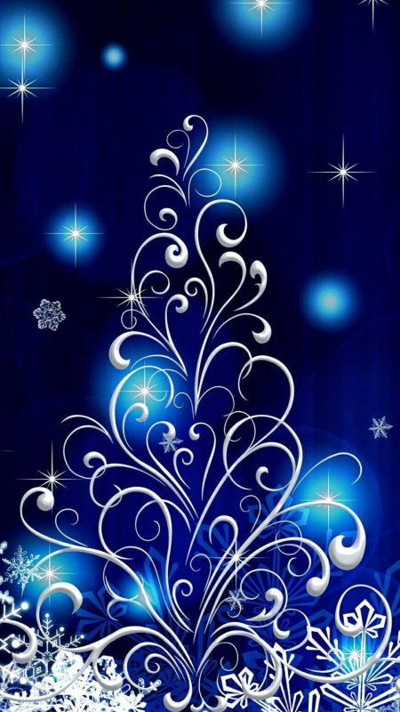 Новогодние узоры скачать фон 1080 x 1920