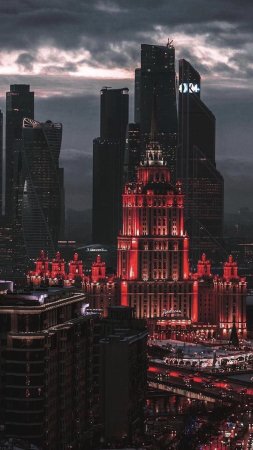 Москва-сити и сталинские высотки