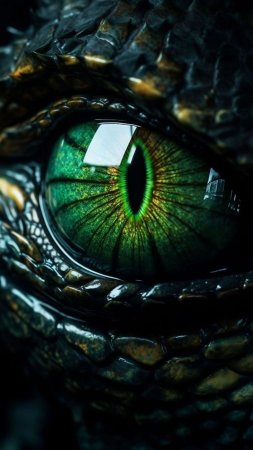 Poison dragons green eye poster by pixaverse displate