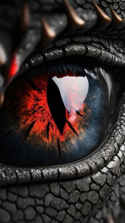 Dragon eye drawing