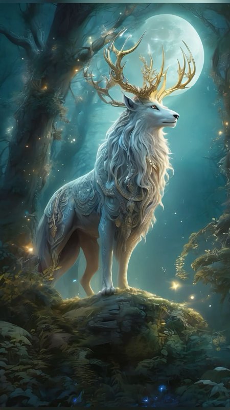 Животные фэнтези скачать фон 1080 x 1920