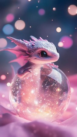 Милые драконы скачать фон 1080 x 1920
