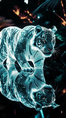 White tiger скачать фон 1424 x 2532