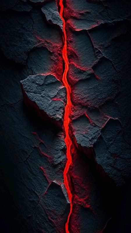 Магма вулкана скачать фон 1080 x 1920