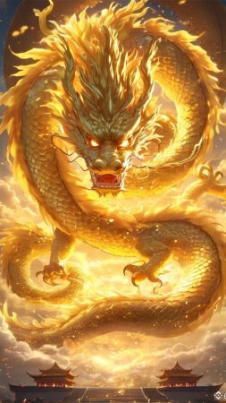 Chinese dragon art скачать фон 720 x 1280