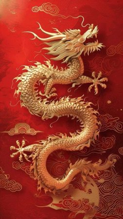 Китайские драконы рисунки скачать фон 1080 x 1920