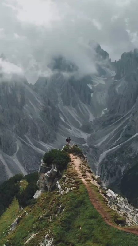 On the top of a mountain