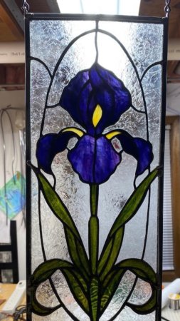 Stained glass panel