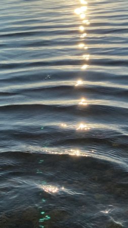 Солнечные блики на воде моря