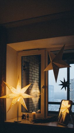 Новогодний декор скачать фон 1080 x 1920