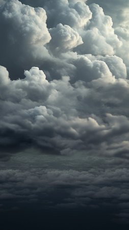Кучевые облака скачать фон 2160 x 3840