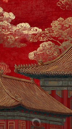 Traditional chinese painting скачать фон 1080 x 1920