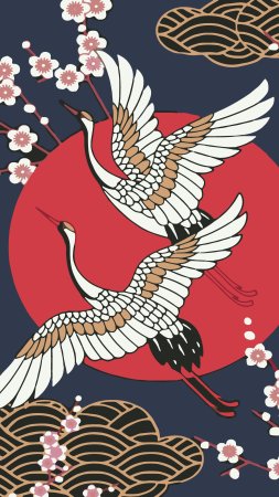 Японский стиль скачать фон 2160 x 3840