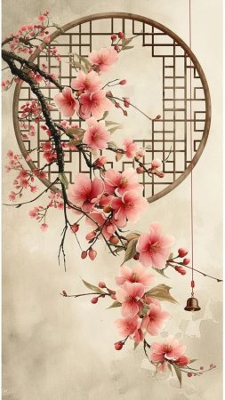Китайские мотивы скачать фон 1080 x 1920