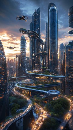 Фантастические города будущего