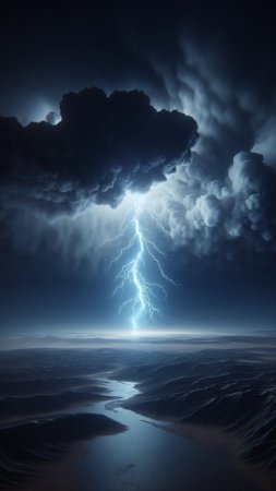 Thunder storm lightning скачать фон 1080 x 1920