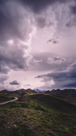 Небо горы скачать фон 2160 x 3840